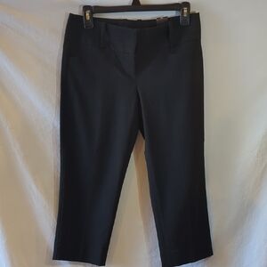 The Limited Sz 2 Black Exact Stretch Ribbed Pants Cropped Low-rise